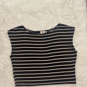 Striped Crop Top